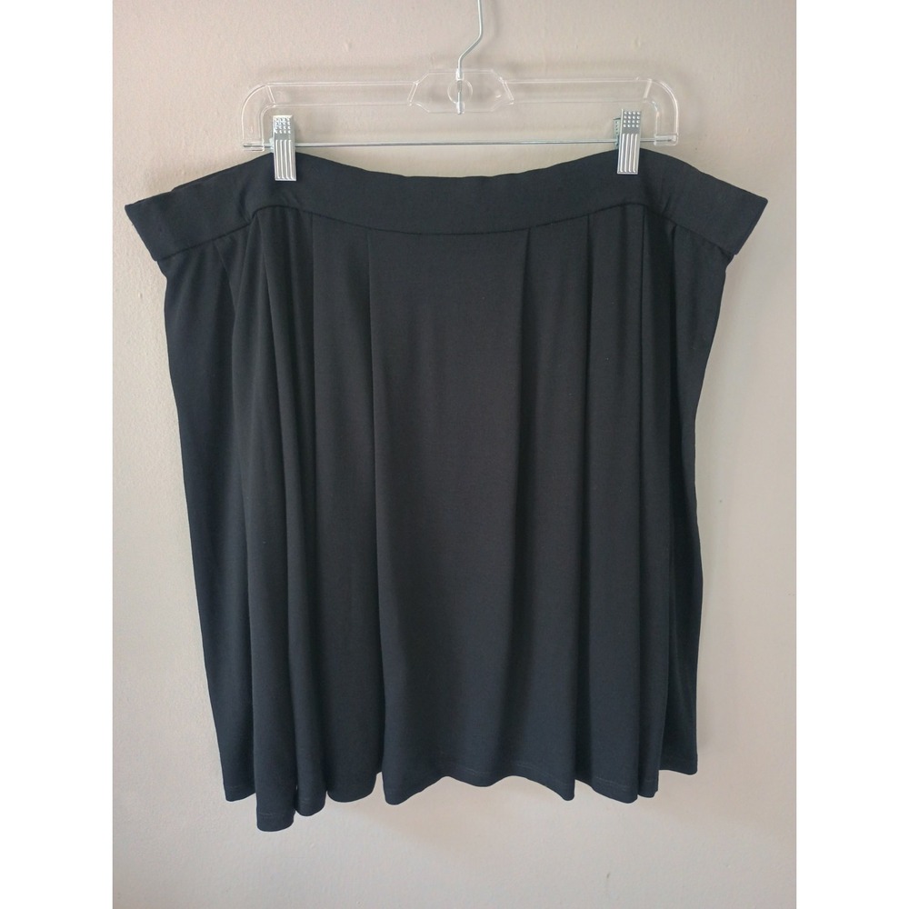 Eileen Fisher Women's Size 1x Black Skirt‎ Mini Pockets Rayon Pleated Stretch - Picture 11 of 13